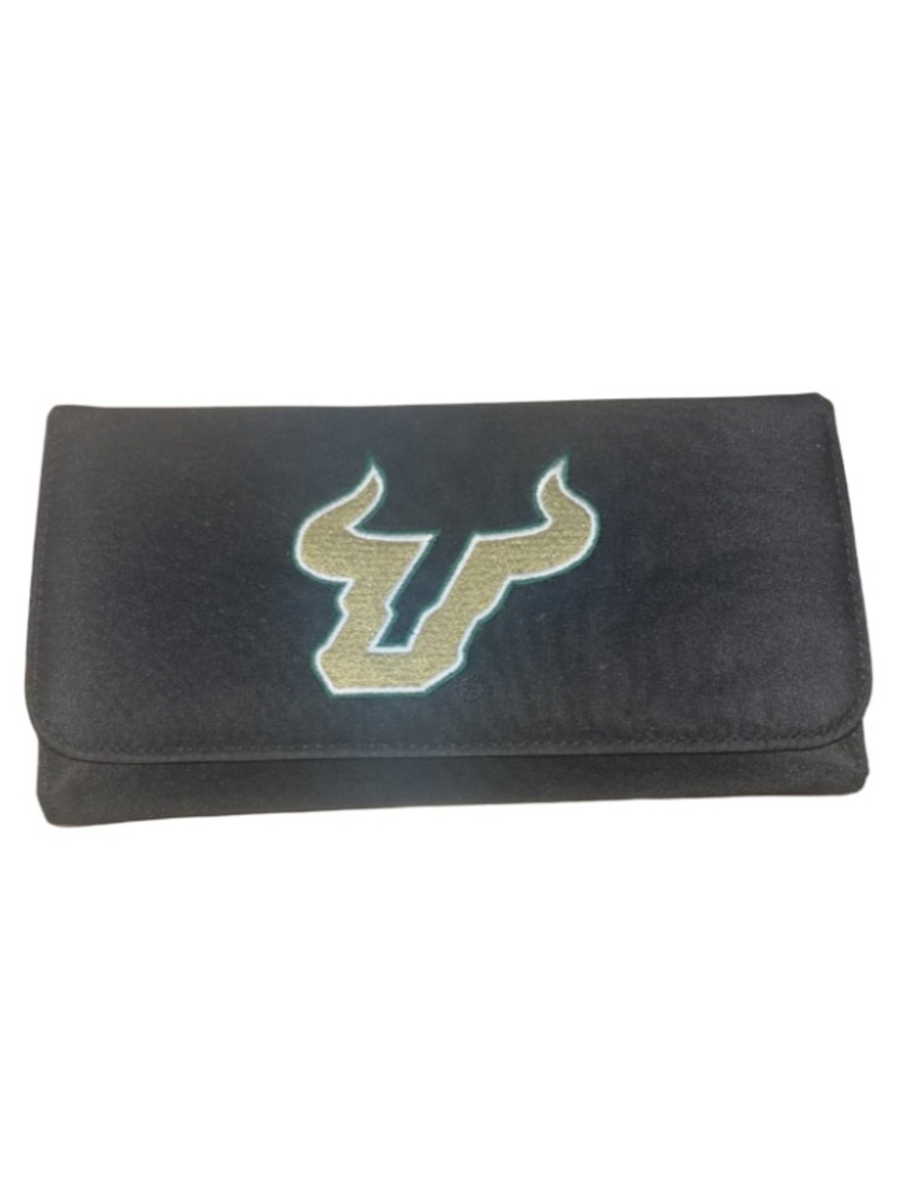South Florida Bulls USF Canvas Clutch Wallet Envelope Black Fabric
